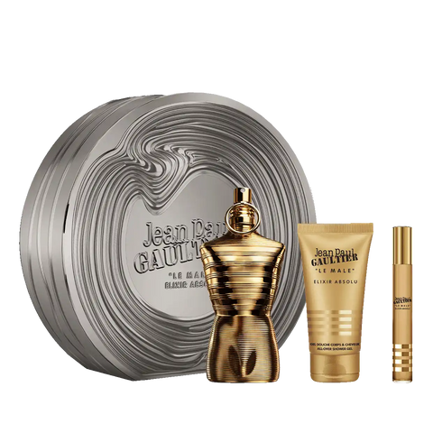 Le Male Elixir Absolu 4.2 oz, Shower Gel 2.5 oz and Travel Spray